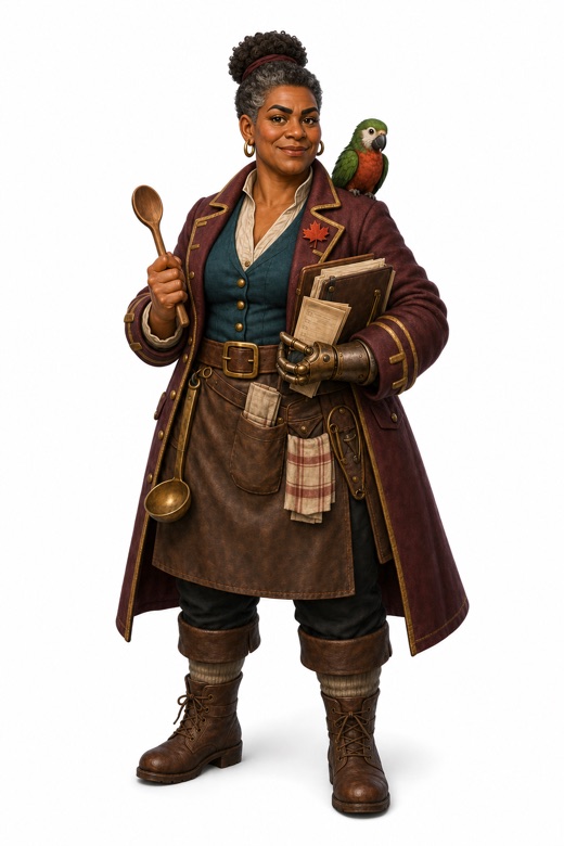 Mara “Galley” Finch, operations manager and cook.